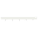 vidaXL Obrubník trávnika 10 pcs 100 x 12 cm Oceľ Biela – Obrázok 5
