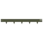 vidaXL Obrubník trávnika 30 pcs 100 x 12 cm Oceľ Olivovo zelená – Obrázok 5