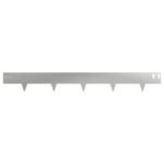 vidaXL Obrubník trávnika 50 pcs 100 x 12 cm Oceľ Strieborná – Obrázok 5