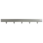 vidaXL Obrubník trávnika 50 pcs 100 x 12 cm Oceľ Strieborná – Obrázok 5