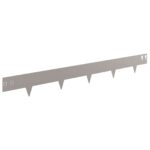 vidaXL Obrubník trávnika 50 pcs 100 x 12 cm Oceľ Hrdzavý – Obrázok 5