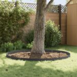 vidaXL Obrubník trávnika 10 pcs 100 x 15 cm Oceľ Čierna – Obrázok 4