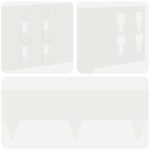 vidaXL Obrubník trávnika 20 pcs 100 x 15 cm Oceľ Biela – Obrázok 7