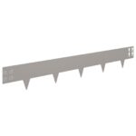 vidaXL Obrubník trávnika 30 pcs 100 x 15 cm Oceľ Hrdzavý – Obrázok 5