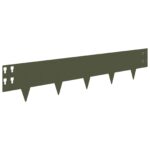 vidaXL Obrubník trávnika 20 pcs 100 x 20 cm Oceľ Olivovo zelená – Obrázok 6