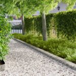 vidaXL Obrubník trávnika 20 pcs 100 x 20 cm Oceľ Strieborná