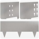 vidaXL Obrubník trávnika 10 pcs 100 x 25 cm Oceľ Strieborná – Obrázok 7