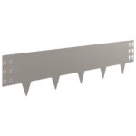 vidaXL Obrubník trávnika 30 pcs 100 x 25 cm Oceľ Hrdzavý – Obrázok 5