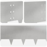 vidaXL Obrubník trávnika 10 pcs 100 x 30 cm Oceľ Strieborná – Obrázok 7