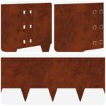 vidaXL Obrubník trávnika 10 pcs 100 x 30 cm Oceľ Hrdzavý – Obrázok 8