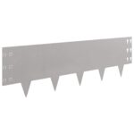 vidaXL Obrubník trávnika 30 pcs 100 x 30 cm Oceľ Hrdzavý – Obrázok 5