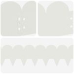 vidaXL Obrubník trávnika 20 pcs 103 x 15 cm Oceľ Biela – Obrázok 7