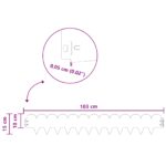 vidaXL Obrubník trávnika 50 pcs 103 x 15 cm Oceľ Biela – Obrázok 9