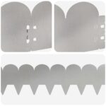 vidaXL Obrubník trávnika 10 pcs 103 x 15 cm Oceľ Strieborná – Obrázok 7