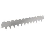 vidaXL Obrubník trávnika 20 pcs 103 x 15 cm Oceľ Strieborná – Obrázok 2