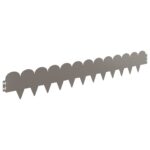 vidaXL Obrubník trávnika 10 pcs 103 x 15 cm Oceľ Hrdzavý – Obrázok 5