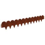 vidaXL Obrubník trávnika 30 pcs 103 x 15 cm Oceľ Hrdzavý – Obrázok 2