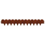 vidaXL Obrubník trávnika 30 pcs 103 x 15 cm Oceľ Hrdzavý – Obrázok 6