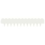 vidaXL Obrubník trávnika 20 pcs 103 x 20 cm Oceľ Biela – Obrázok 5
