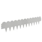 vidaXL Obrubník trávnika 20 pcs 103 x 20 cm Oceľ Strieborná – Obrázok 6