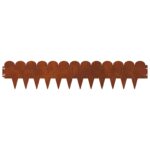 vidaXL Obrubník trávnika 30 pcs 103 x 20 cm Oceľ Hrdzavý – Obrázok 6