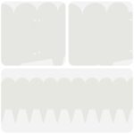 vidaXL Obrubník trávnika 10 pcs 103 x 25 cm Oceľ Biela – Obrázok 7