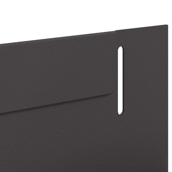 vidaXL Obrubník trávnika 10 pcs 102 x 4 x 4 cm Oceľ Čierna – Obrázok 7