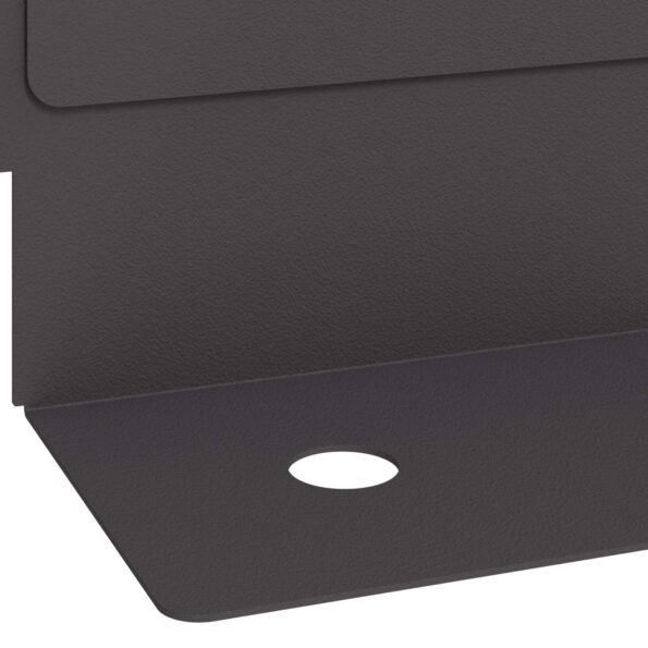 vidaXL Obrubník trávnika 10 pcs 102 x 4 x 4 cm Oceľ Čierna – Obrázok 8