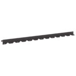 vidaXL Obrubník trávnika 30 pcs 102 x 4 x 4 cm Oceľ Čierna – Obrázok 2