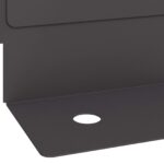 vidaXL Obrubník trávnika 30 pcs 102 x 4 x 4 cm Oceľ Čierna – Obrázok 8