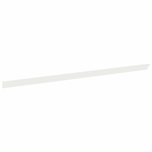 vidaXL Obrubník trávnika 30 pcs 102 x 4 x 4 cm Oceľ Biela – Obrázok 6