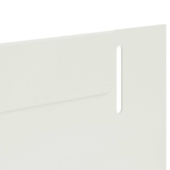vidaXL Obrubník trávnika 30 pcs 102 x 4 x 4 cm Oceľ Biela – Obrázok 7