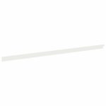 vidaXL Obrubník trávnika 50 pcs 102 x 4 x 4 cm Oceľ Biela – Obrázok 6