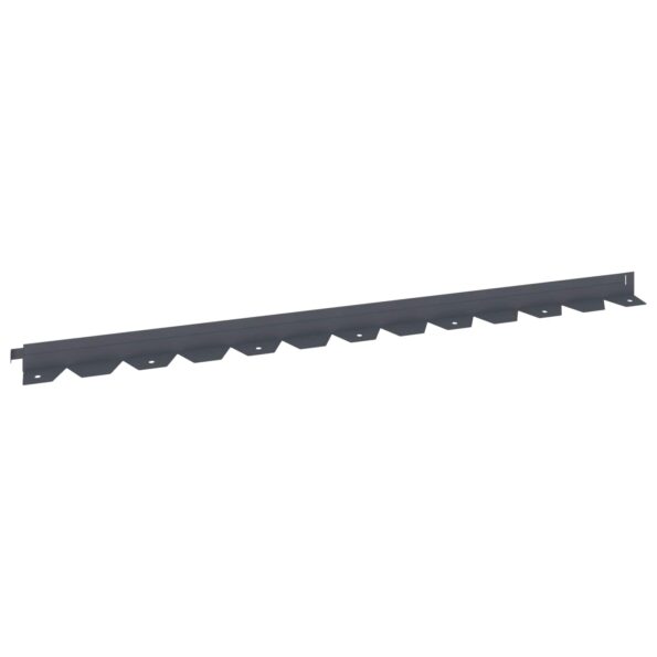 vidaXL Obrubník trávnika 30 pcs 102 x 4 x 4 cm Oceľ Antracitová – Obrázok 2