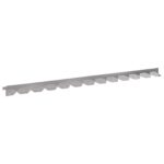 vidaXL Obrubník trávnika 20 pcs 102 x 4 x 4 cm Oceľ Strieborná – Obrázok 2