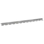 vidaXL Obrubník trávnika 50 pcs 102 x 4 x 4 cm Oceľ Strieborná – Obrázok 2