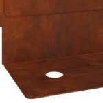 vidaXL Obrubník trávnika 10 pcs 102 x 4 x 4 cm Oceľ Hrdzavý – Obrázok 9