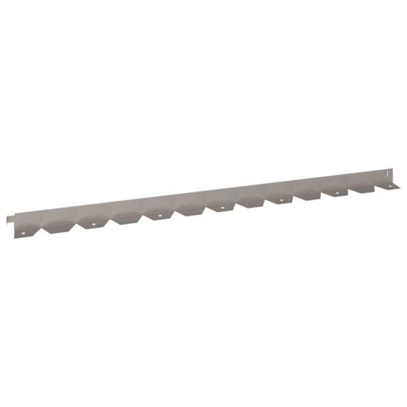 vidaXL Obrubník trávnika 50 pcs 102 x 4 x 4 cm Oceľ Hrdzavý – Obrázok 6