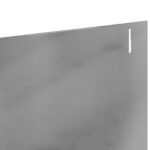vidaXL Obrubník trávnika 10 pcs 102 x 10 x 4 cm Oceľ Strieborná – Obrázok 7