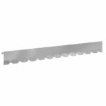 vidaXL Obrubník trávnika 10 pcs 102 x 10 x 4 cm Oceľ Strieborná – Obrázok 2