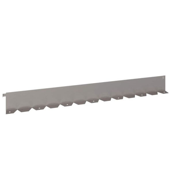 vidaXL Obrubník trávnika 10 pcs 102 x 10 x 4 cm Oceľ Hrdzavý – Obrázok 6