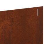 vidaXL Obrubník trávnika 30 pcs 102 x 10 x 4 cm Oceľ Hrdzavý – Obrázok 8
