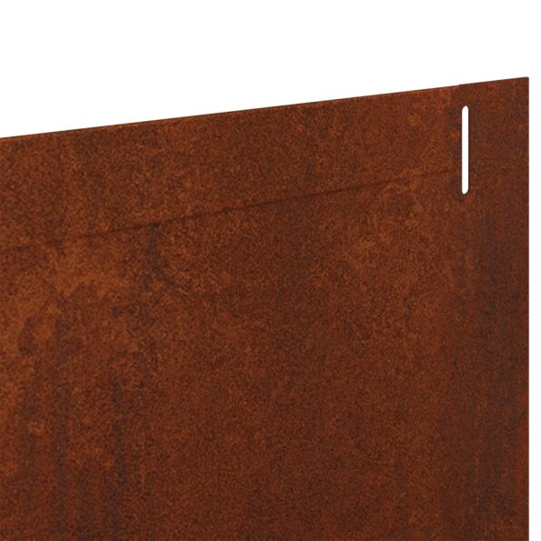 vidaXL Obrubník trávnika 30 pcs 102 x 10 x 4 cm Oceľ Hrdzavý – Obrázok 8