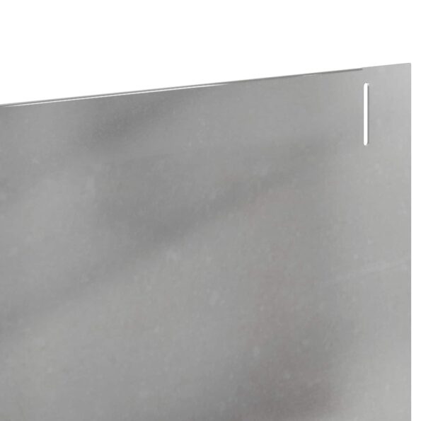 vidaXL Obrubník trávnika 10 pcs 102 x 15 x 4 cm Oceľ Strieborná – Obrázok 7