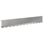 vidaXL Obrubník trávnika 20 pcs 102 x 15 x 4 cm Oceľ Strieborná – Obrázok 2