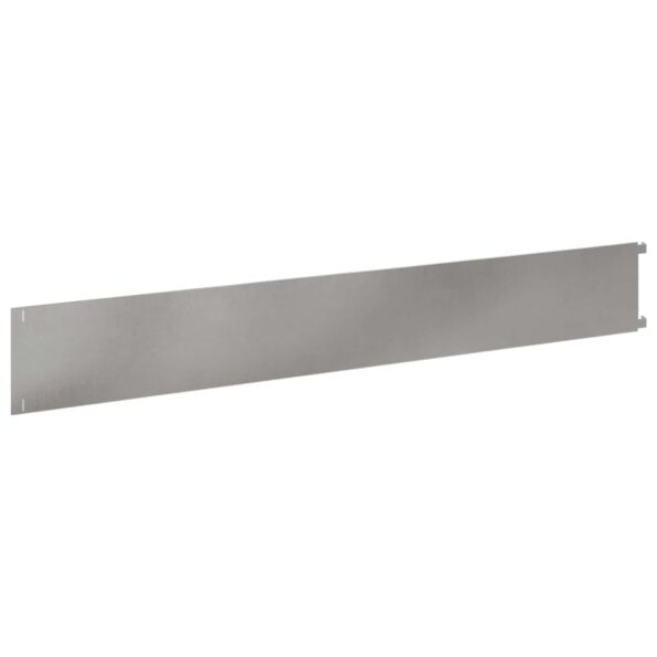 vidaXL Obrubník trávnika 20 pcs 102 x 15 x 4 cm Oceľ Strieborná – Obrázok 6