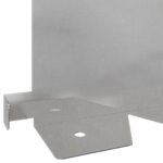 vidaXL Obrubník trávnika 20 pcs 102 x 15 x 4 cm Oceľ Strieborná – Obrázok 8