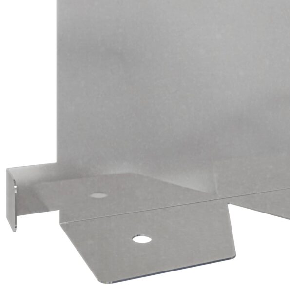 vidaXL Obrubník trávnika 20 pcs 102 x 15 x 4 cm Oceľ Strieborná – Obrázok 8