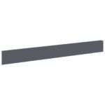 vidaXL Obrubník trávnika 20 pcs 100 x 12 cm Oceľ Antracitová – Obrázok 2
