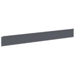 vidaXL Obrubník trávnika 20 pcs 100 x 12 cm Oceľ Antracitová – Obrázok 5